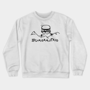 Funny mountaineer burger Crewneck Sweatshirt